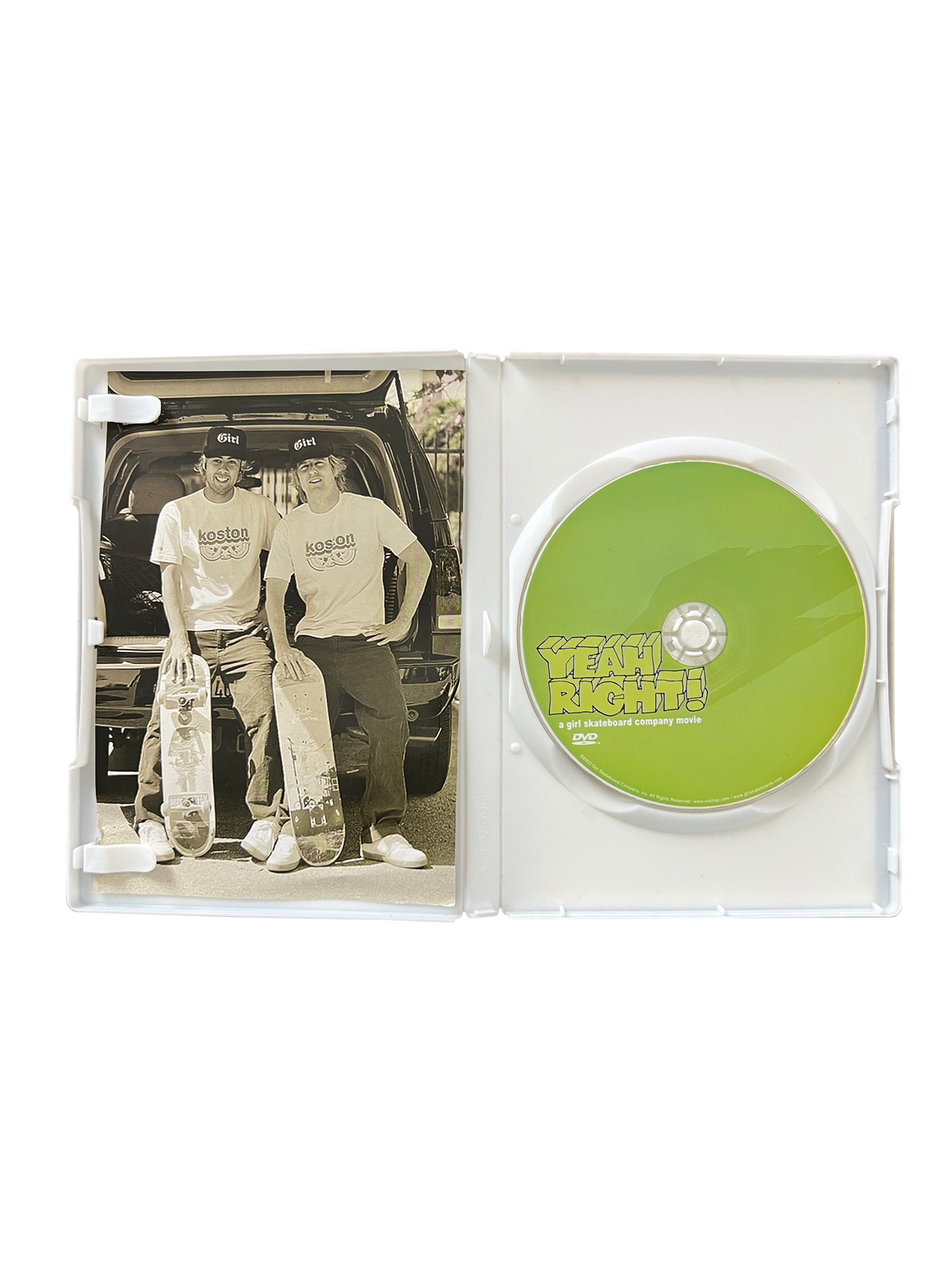 YEAH RIGHT! Girl Skate DVD [2003, ORIGINAL DISC INCLUDED]