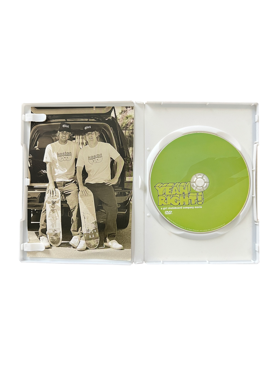 YEAH RIGHT! Girl Skate DVD [2003, ORIGINAL DISC INCLUDED]