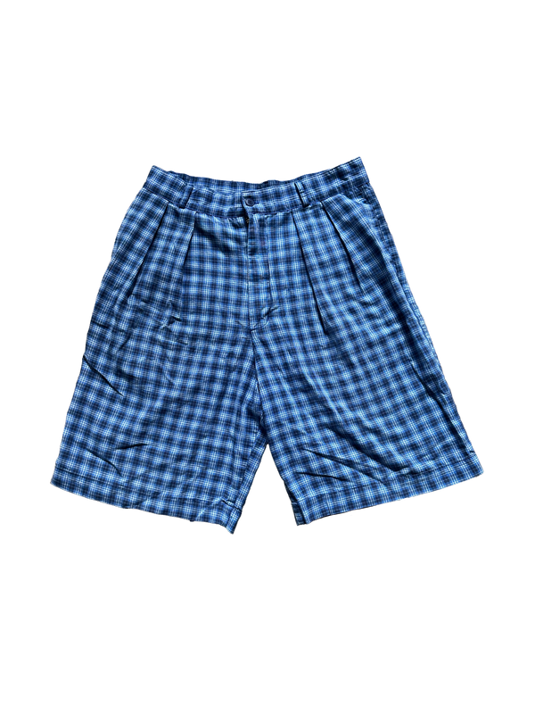 GAP Blue Plaid Shorts 32W